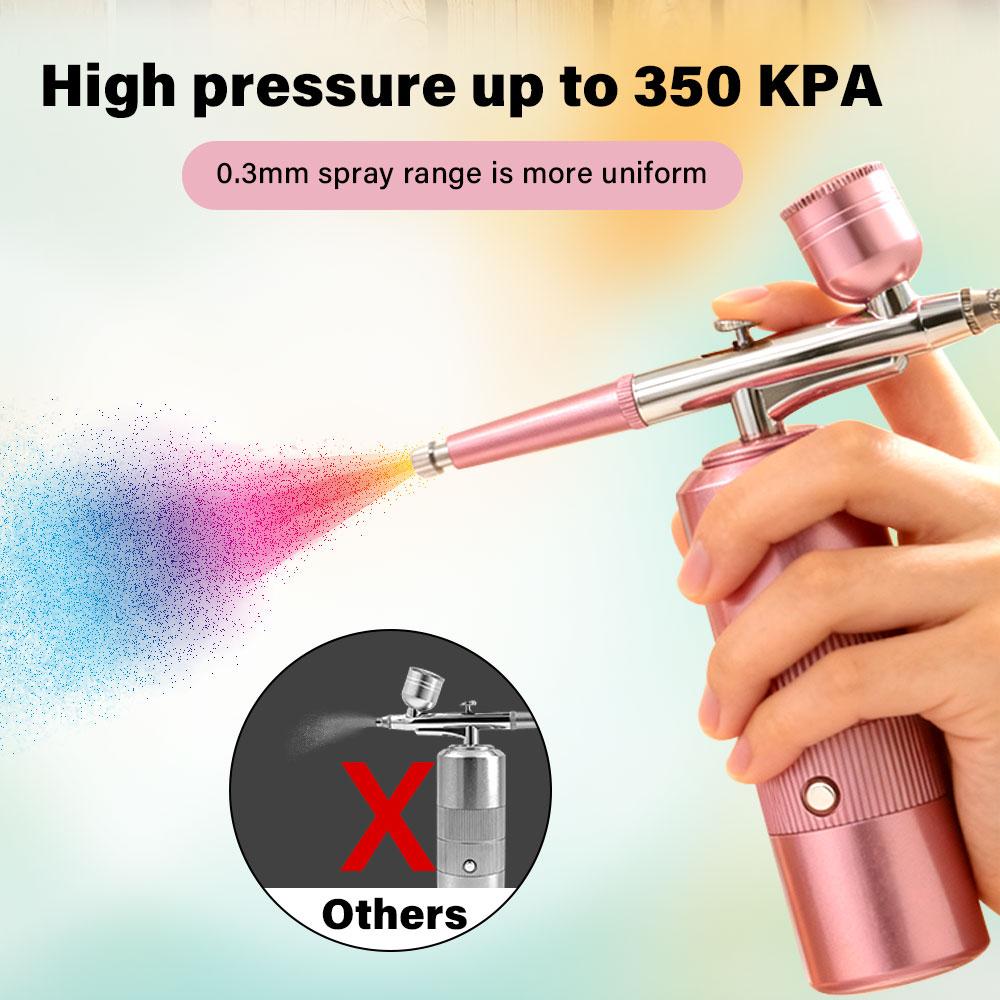 Airbrush with Compressor Mini Spray Gun for Painting Wireless Portable Airbrush Painting Paint Gun Airbrush Kit with Compressor