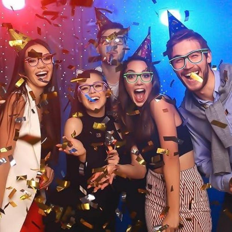 1PC LED-uri ochelari de iluminat, haine de sărbători pentru petrecere, decorațiuni pentru cadou pentru petreceri