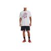 Under Armour Pattern Print Crew Neck Short Sleeve T-Shirt Men Tops White 1374209-100