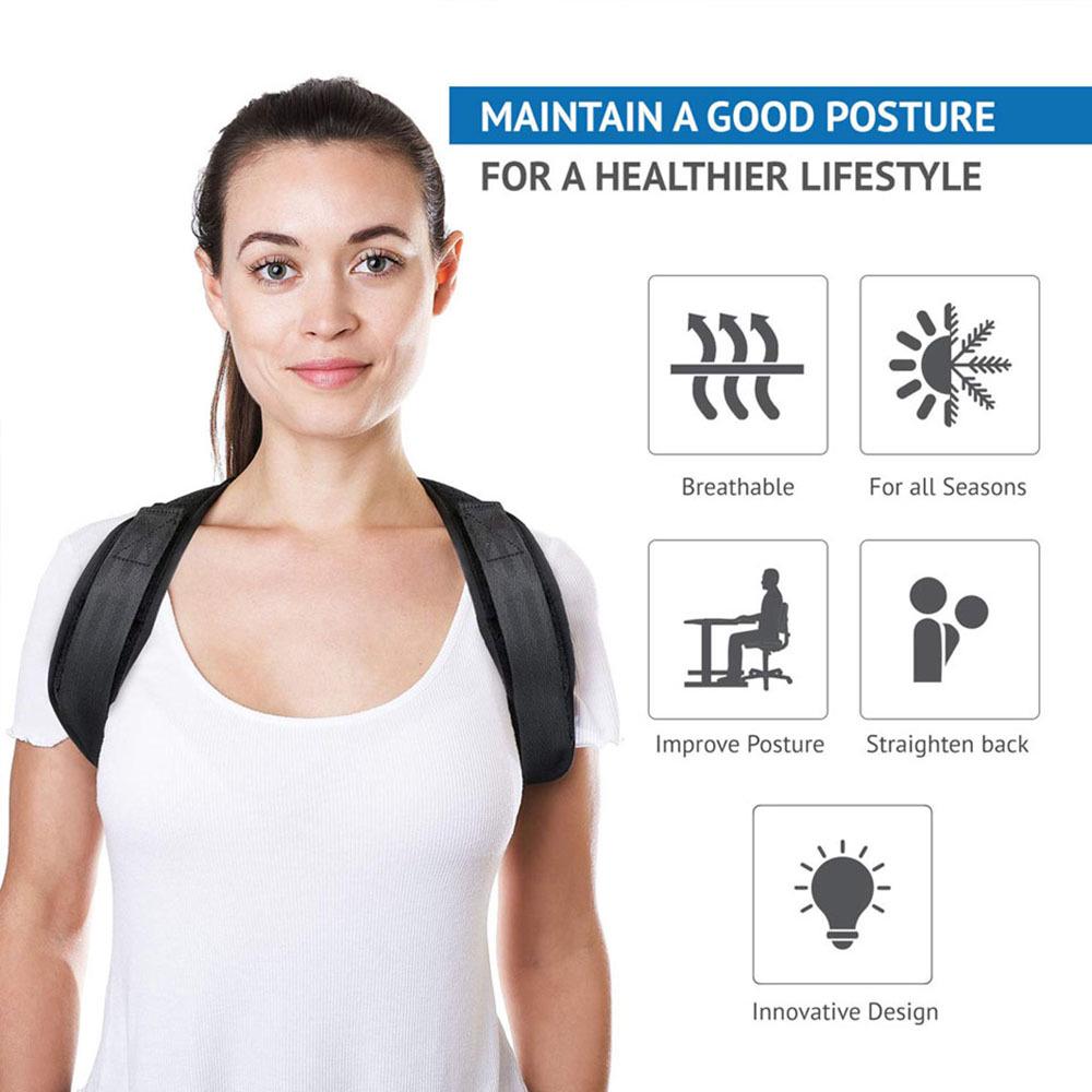 Back Correction Belt for Adults & Children - Unisex Posture Corrector & Anti-Hunchback Support for Yoga