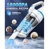 AHNR Handheld Vacuum Cordless, 16000PA Powerful Suction Hand Held Vacuum Dust Busters Cordless Rechargeable with LED Light & 2 HEPA Filters, Portable