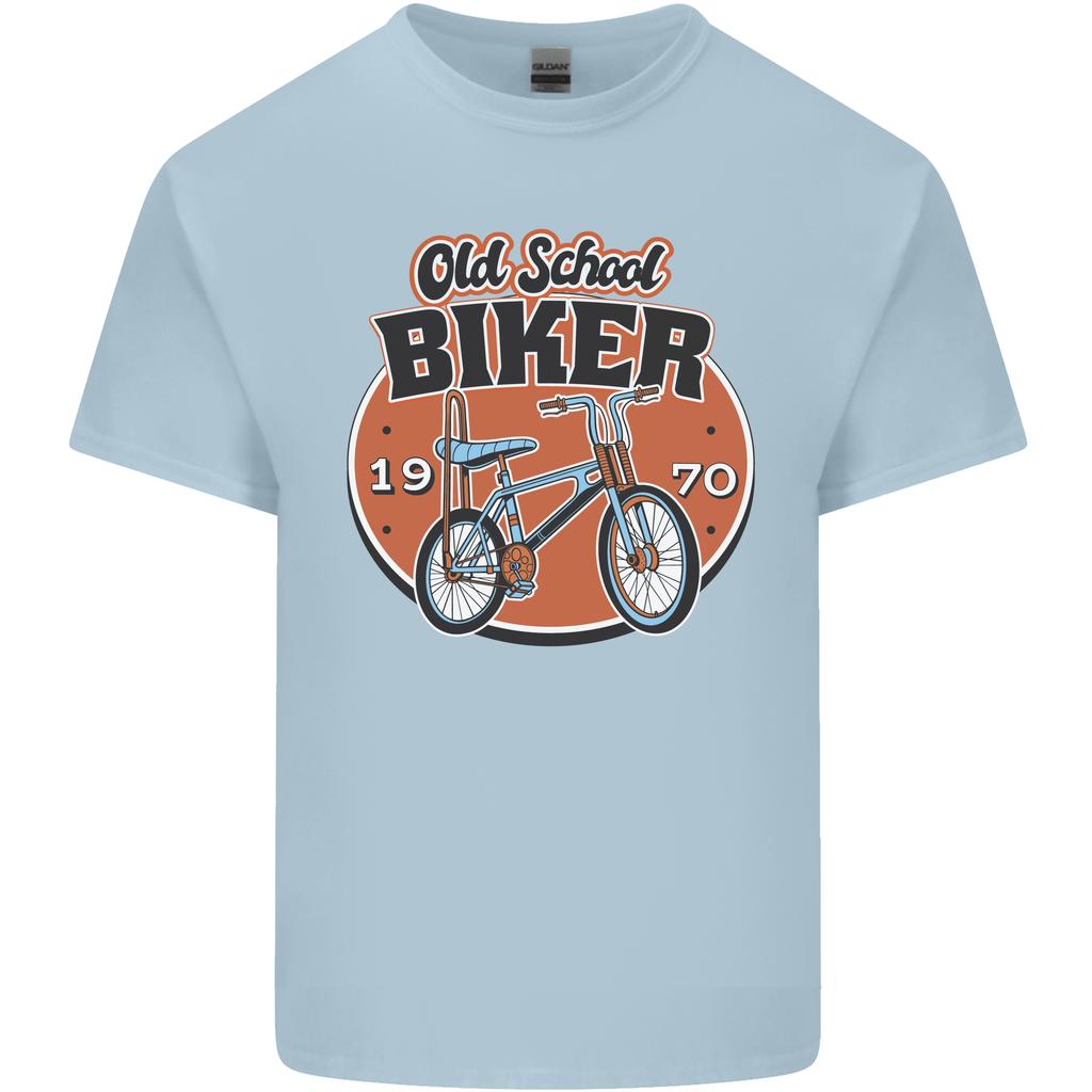 Old School Biker Bicycle Chopper Cycling Unisexs Light Cotton TShirt