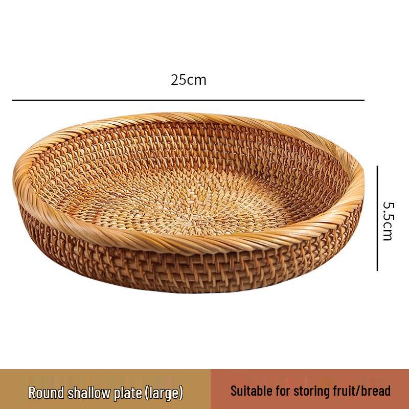 Rattan- und Bambus-Multifunktions-Aufbewahrungs- und Picknickkorb-Kollektion