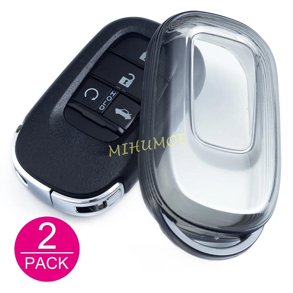 Schwarze Transparente Auto Schlüsselanhänger Hülle Abdeckung Schlüsselring Für Honda Civic 11. Generation Accord CR-V HR-V Pilot Vezel ZR-V 2023-2025 Zubehör