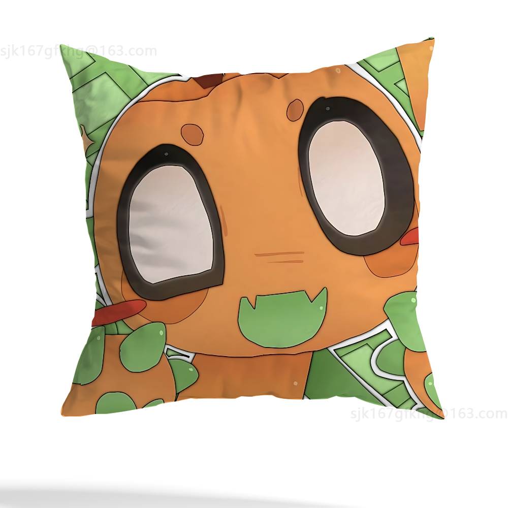 Dandys Verden Sprout Anime putevar uformell stil dekorasjon, egnet for hjemmedekorasjon (unntatt putekjerne)