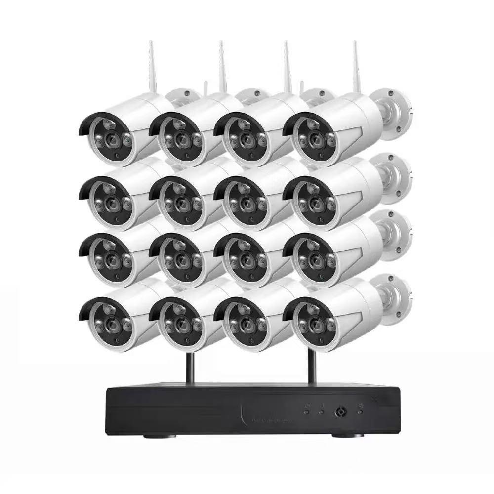 Jiuan Yishi Wireless HD Waterproof Surveillance Kit - 4/8/16 Channels