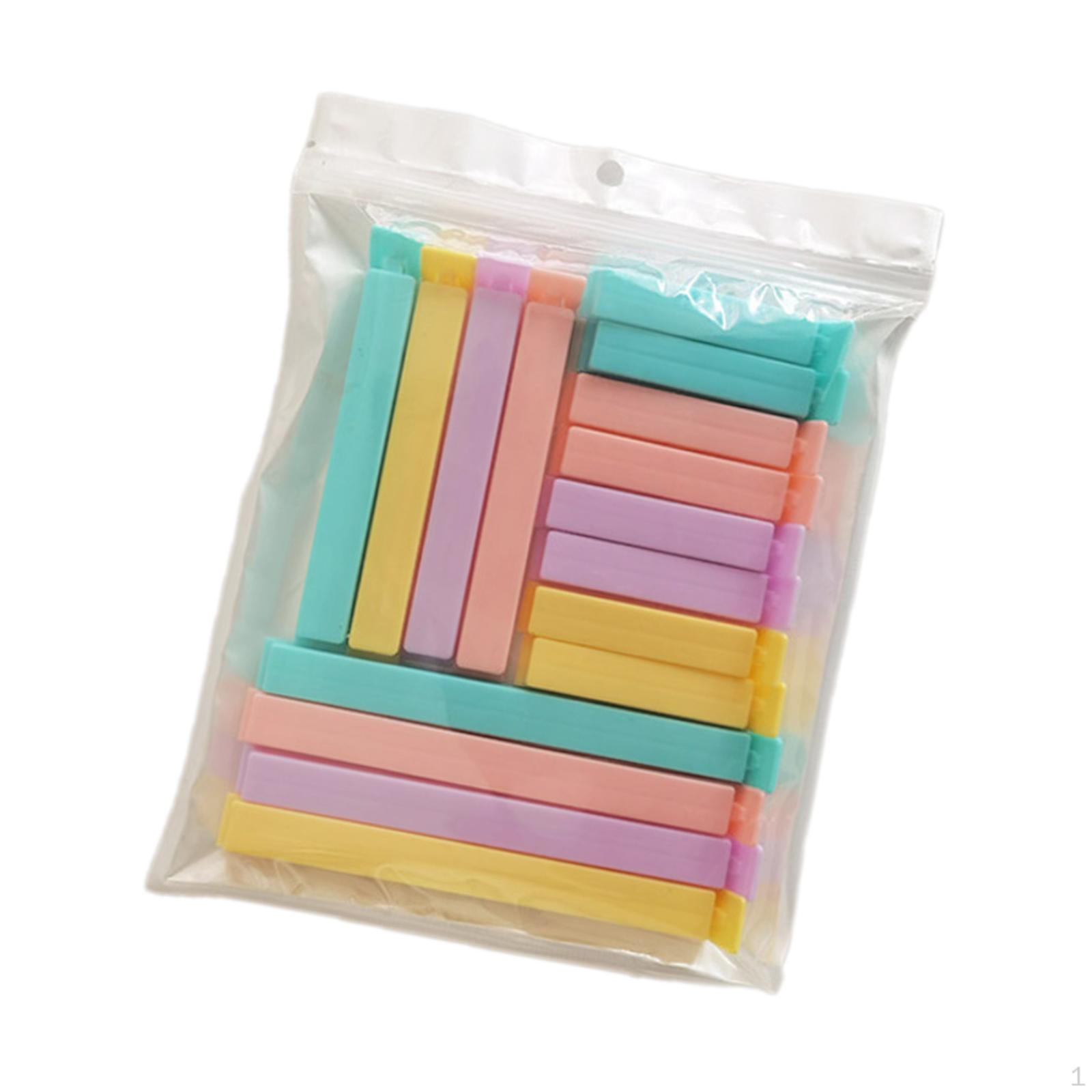 

Зажим для запечатывания пакетов, многофункциональный кухонный инструмент, портативный уплотнитель для пищевых продуктов, зажим для бара 16pcs