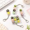 Pressable Buttons Fidget Button Keychain Stress Relief Finger Keyboard Cap  Bag Charm