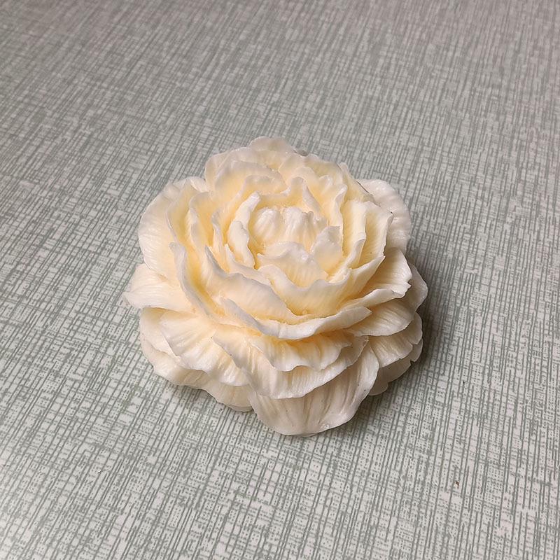 3D Peony Flower Aromatherapy Candle, Cake, Jelly, Pudding, Mousse, and Handmade Soap Mold for Valentine's Day.