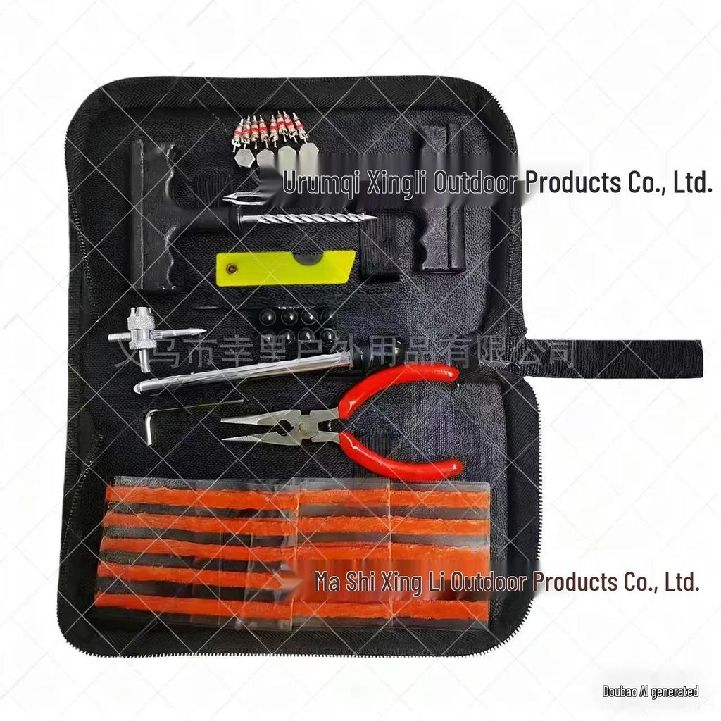 Universal Car Tire Quick Repair Kit - Emergency Outdoor Tool Set