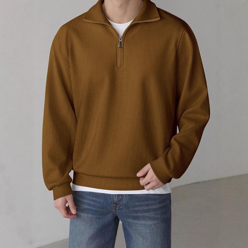 New Men's Sweatshirt Loose Zipper Long-sleeved Jacket Fashionable Urban Youth Casual Top