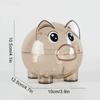 1PC Collectible Saving Box Reusable Coin Money Cash Transparent Money Box For Gift Kids Pig Figure Ornament Storage Bank