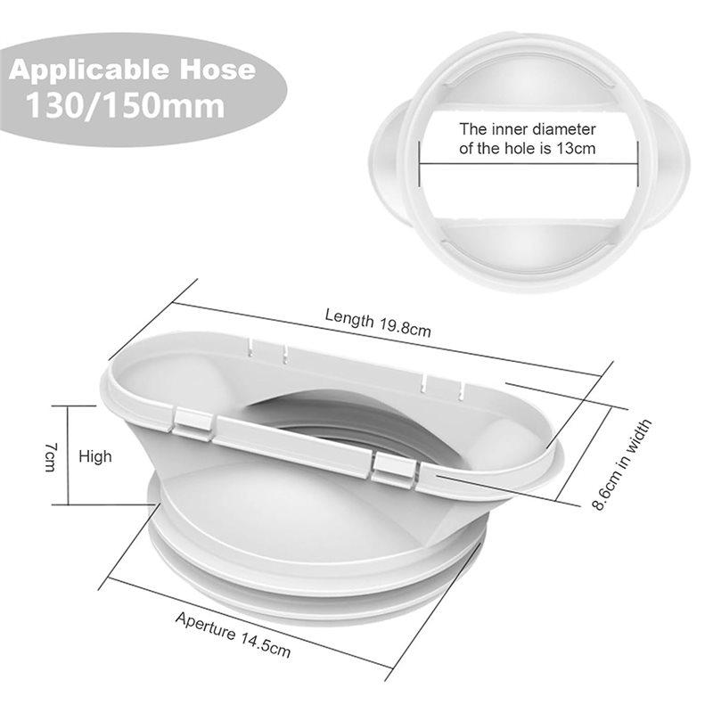 CYCLI-Universal 2-In-1 Window Vent Seal Kit Mobile A/C Portable Air Conditioner Window Kit