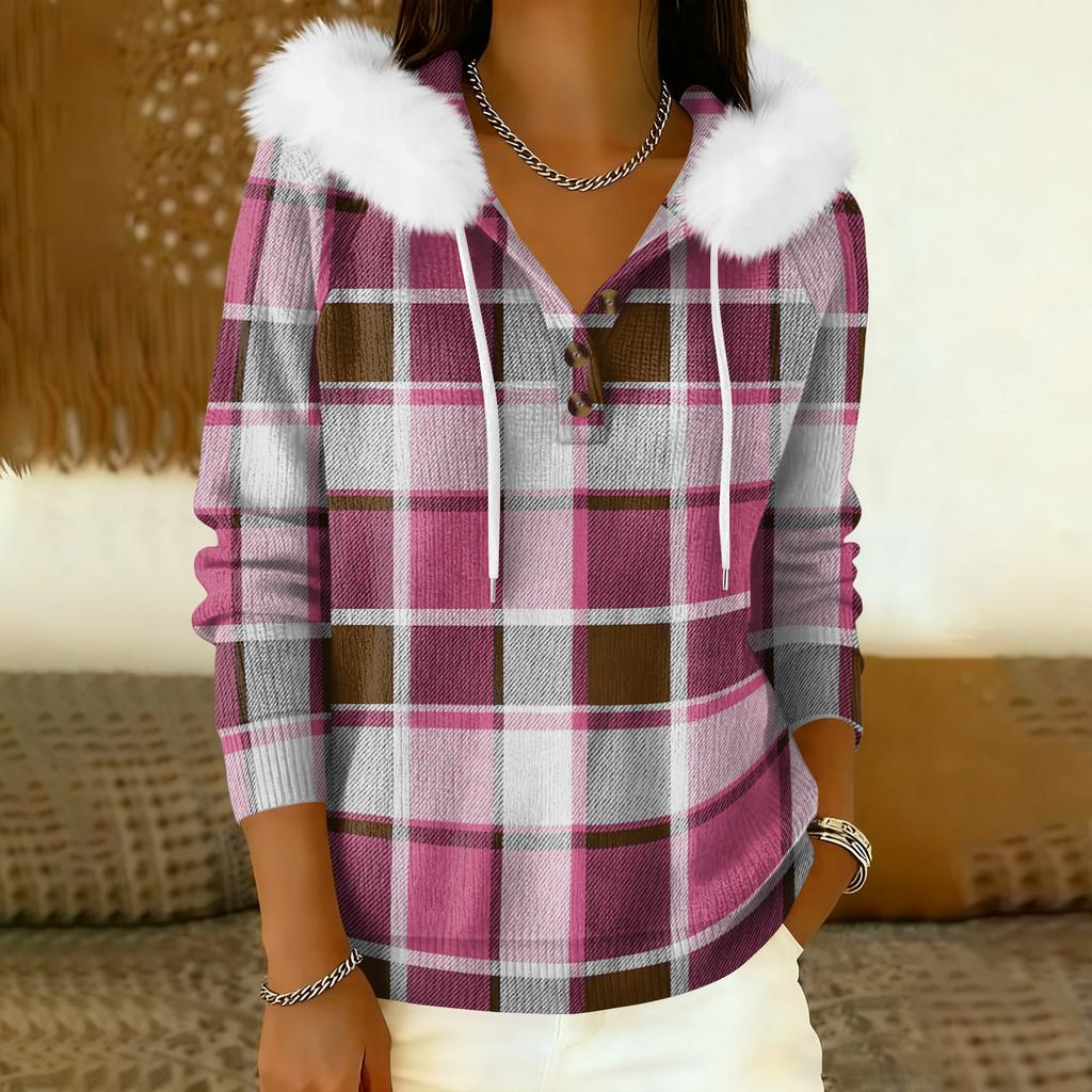 Damkappa Långärmad Med huva Varm vinterkappa Jacka