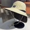 Wide Brim Fisherman Hat New Sunscreen Cap Quick-Drying Hiking Hats Sun-Shade Bucket Hat Fishing Caps