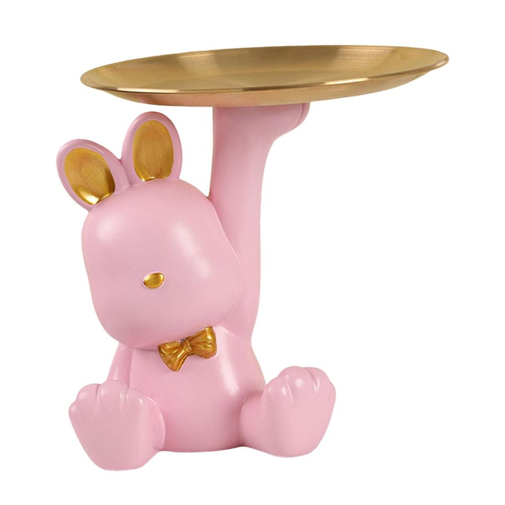 Rabbit Figurines Modern Statue Ornament for Living Room Housewarming Bedroom