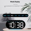 GH8035 Multifunctional LED Digital Alarm Clock Large Display Bedside Clock with Ambient Light