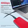 40Gbps Power Meter Digital Display Type-C Line Fashion USB-C Charging Cable  Laptop