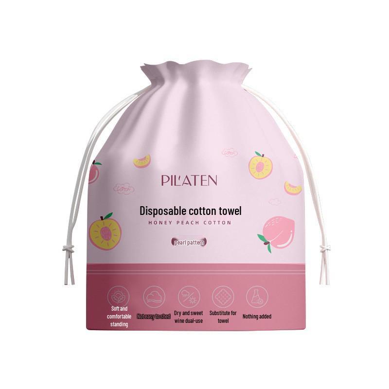 Salon-Exclusive Pearl Texture Disposable Facial Cleansing Wipes, Pull-Out Roll, Thickened Cotton Soft Wipes 15x20 cm