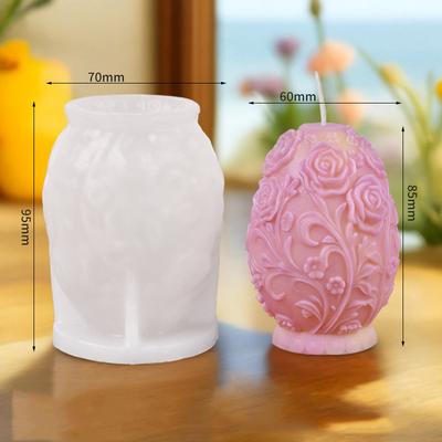 Tulip Scented Candle Silicone Mold Rose Diy Easter Decoration Candle Mould Flower Plaster Epoxy Resin Molds Candle Making Kit