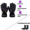 Electrically Heated Ski Gloves Rechargeable Three-speed Controlled Temperature Motorcycle Warm Gloves Warm Winter Outdoor Sports