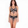 Handmade Beaded Belly Dance Costume Set - Bra & Waistband for Stage or Nightclub