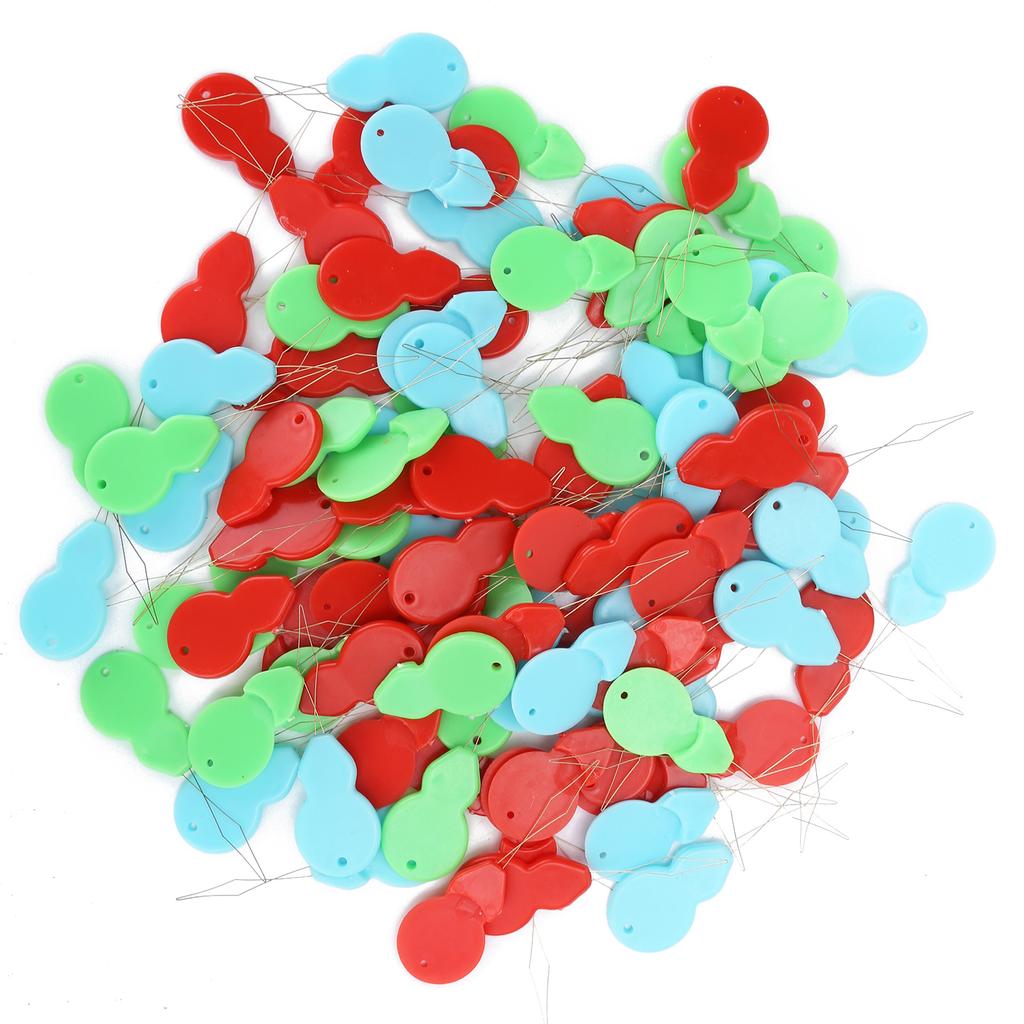 100Pcs Needle Threader Plastic Simple Old People Sewing Threading Steel Wire DIY Tool