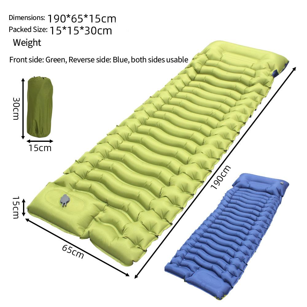Portable TPU Inflatable Camping Mattress, Moisture-Proof