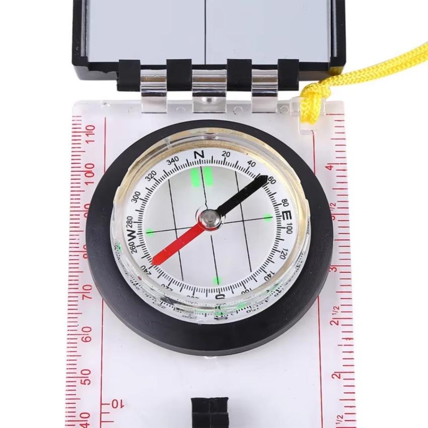 1 Pcs Multifunction Outdoor Survival Military Compass Hiking Camping Army Pocket Handheld Equipment