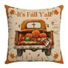 New Thanksgiving Autumn Cushion Pumpkin Maple Leaf Letter Print Sofa Cushion Cover Cushion Decoration