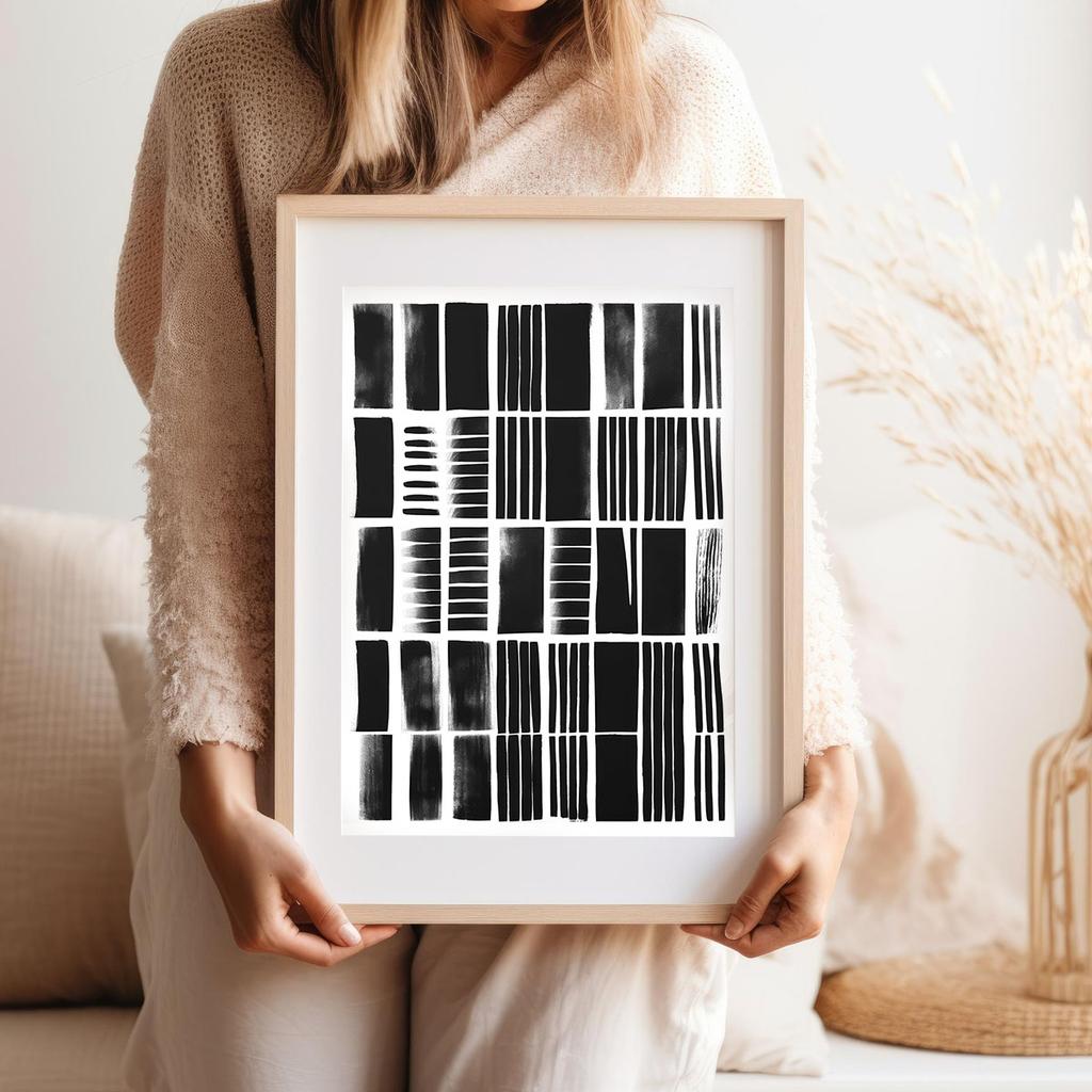 Black and White Poster Poster