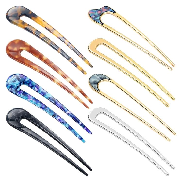 Jedinečný tvar Francouzské sponky do vlasů Příčesky Velká spona do vlasů Ozdoba do vlasů Pro ženy Nabízející vintage a moderní vzhled