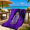 Fußballverein Wappen Aufgedrucktes Mikrofaser Strandtuch, Weich Und Saugfähig, Schnelltrocknend, Ideal für Sommerreisen, Strand-Essential, Schwimmbad