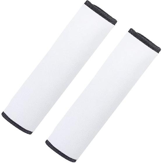 

WACAR Сублимационные заготовки Чехлы на накладки ремней безопасности для автомобиля, 2 шт. Неопреновые удобные сменные накладки на плечевые лямки для рюкзака, наплечной сумки белый