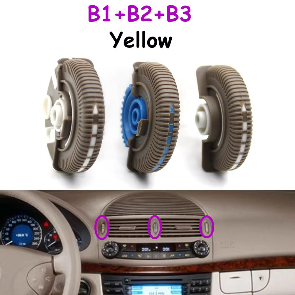 W211 2/3PCS Front Left Right Air Conditioner Ac Vent Base Roller Knob For Mercedes Benz E Class 2003-2008 E230 E280 2118300054