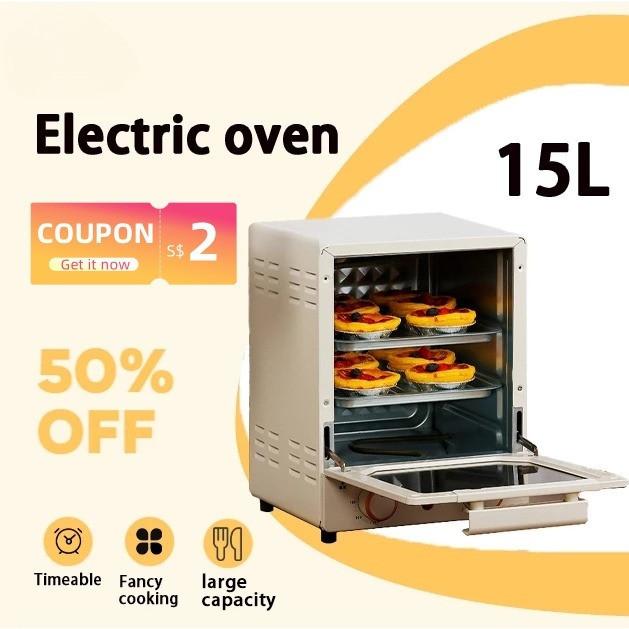 15L Electric Oven For Household Large Capacity Baking And Steaming Double Layer Fully Automatic Household Microwave Oven