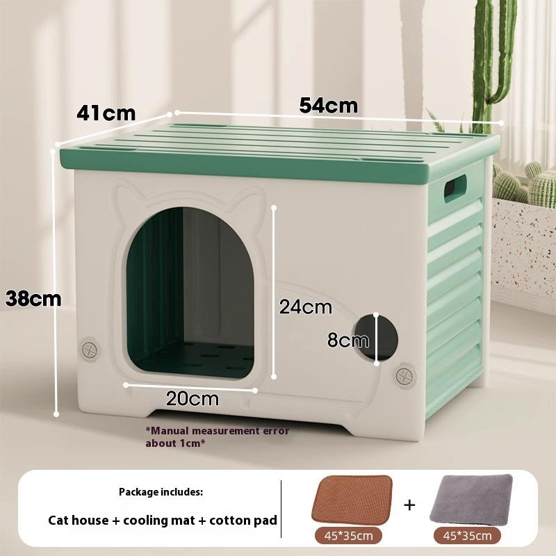 Outdoor House Waterproof Elter for Stray S Closed Kit Cottage All-Season Universal Pet Supplies