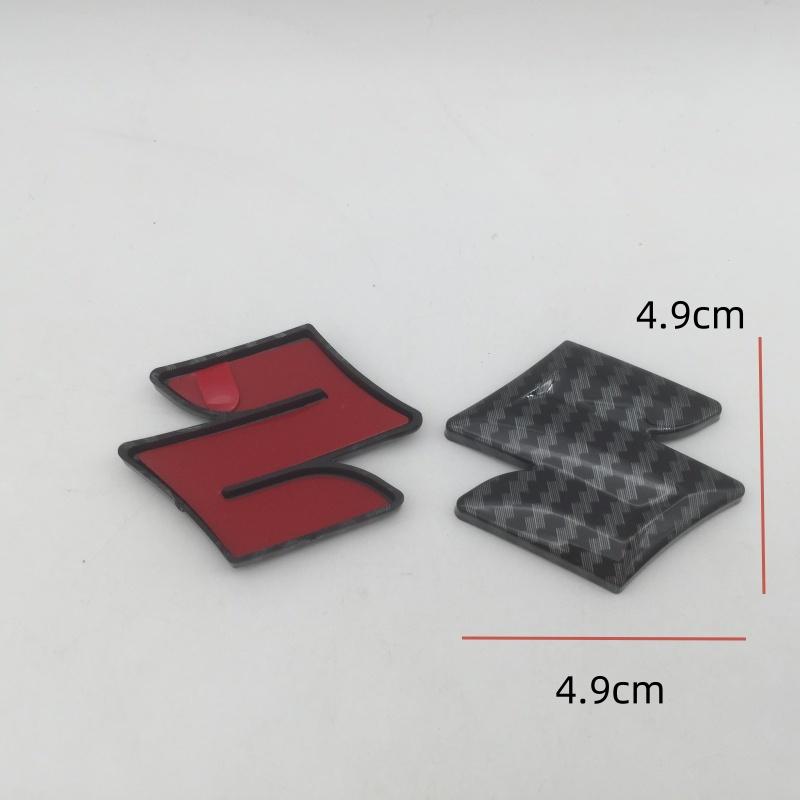

1pcs 3D ABS 45mm 49mm for Suzuki car Emblem Steering Wheel Center cover Badge sticker Decal Styling Auto accessories