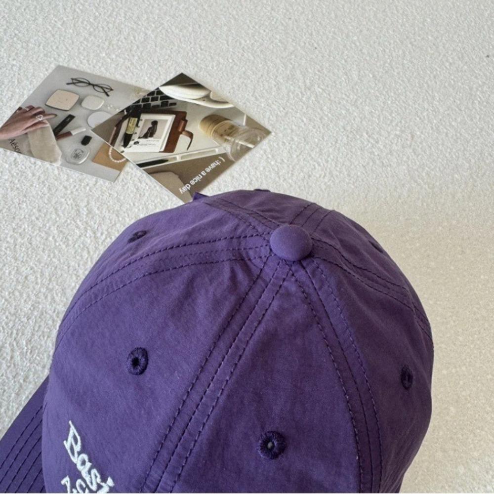 Quick-Drying Cloth Sun Hat Letter Embroidery Peaked Hat New Baseball Hat  Summer