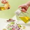 470ml Glass Oil Spray Bottle for Cooking 2-in-1 Olive Oil Dispenser with Enhanced Spout Brush Funnel Label