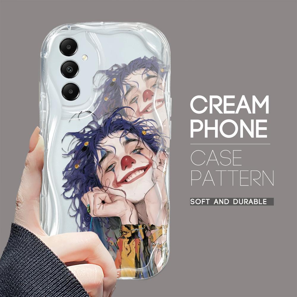 

Милый мультяшный узор, кремовая текстура, мягкий силиконовый чехол с волнистыми краями, чехол для телефона Samsung Samsung S23 FE прозрачный