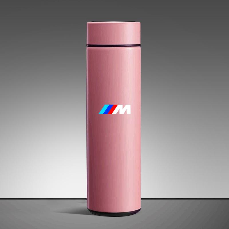 Car Smart Display Thermos Jug Stainless Steel Insulation Cup For BMW M Emblem M3 M5 E46 E36 E34 F10 E90 F30 E60 interior sticker
