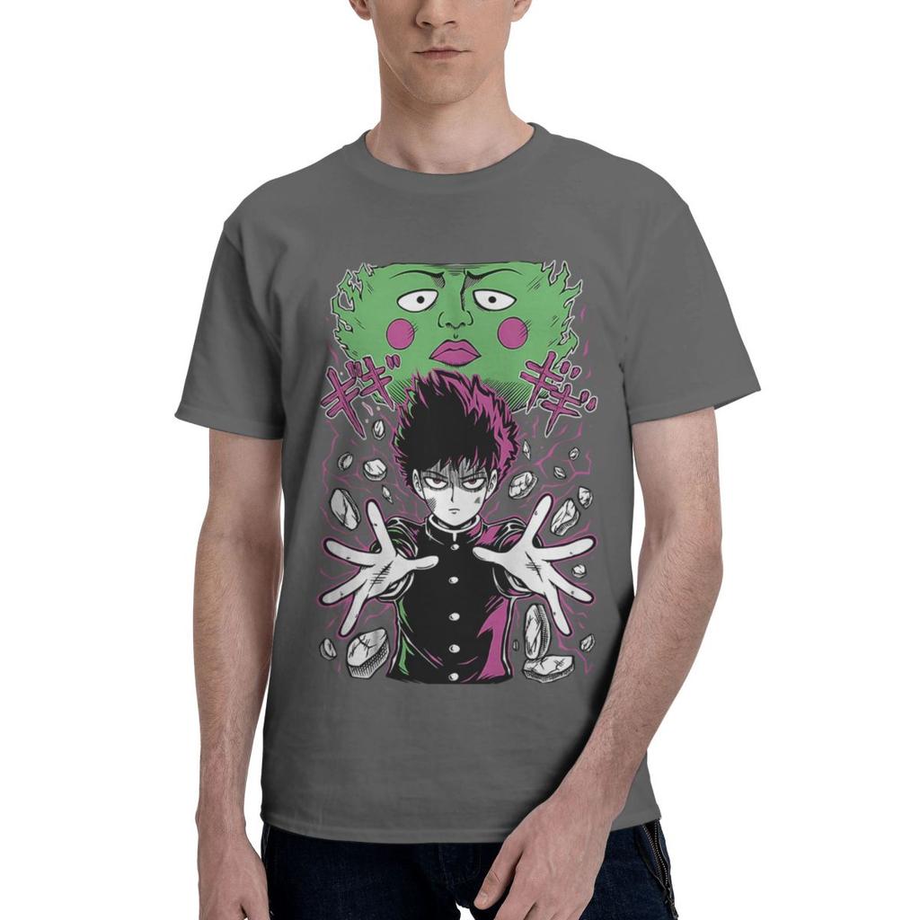 Mob Psycho 100 Anime Manga 100 Baumwolle Lässig Atmungsaktiv Bequem Shirt Designer Kleidung Herren Lustiges Geschenk