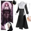 Sultry Chowbie Nun Cosplay Costume With Cross For Halloween