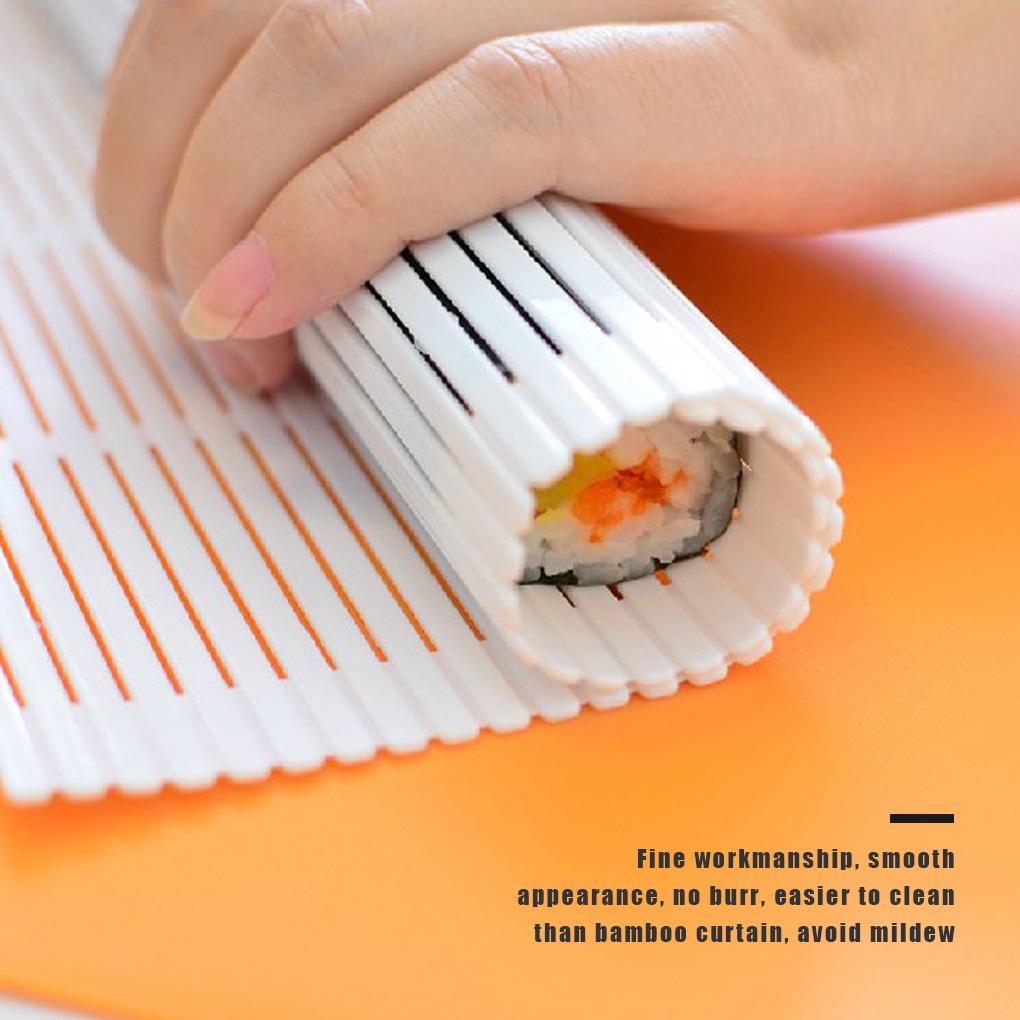DIY Sushi Roller Mats Washable Reusable Rice Ball Roll Mold Mat Japanese Food Meat Rolling Cushion Pad Kitchen Accessories