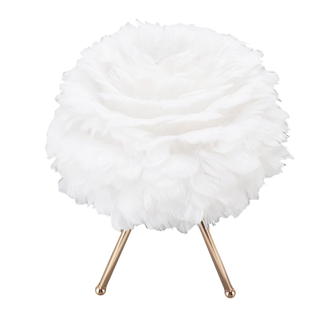 Feather Table Lamp Adjustable Color Brightness Rechargeable Touch Control Decoration Night Light