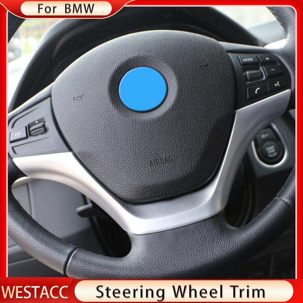 ABS Chrom Auto Lenkrad Abdeckung Zierleiste Dekoration Aufkleber für BMW 3er F30 F34 320 328 2013 2014 Styling