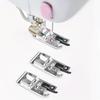 Overlock Overedge Overcasting Sewing Machine Presser Rolled Hem Foot Tool For Low Shank Snap-On Singer, Brother Yj222-2