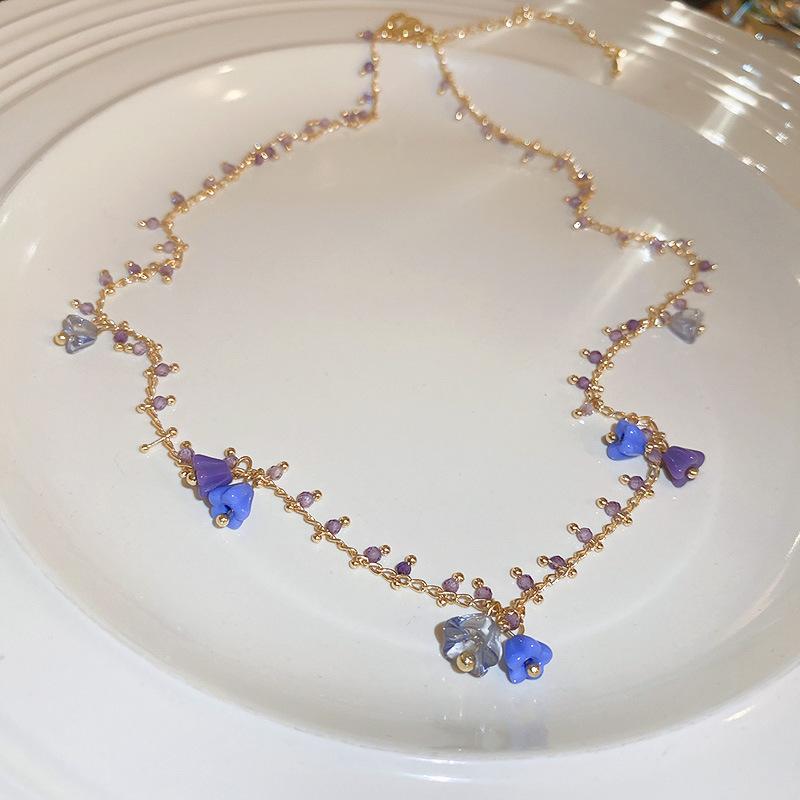 New Chinese Ethnic Style Jade Butterfly Safety Lock Necklace Temperament Collarbone Chain Personalized Design Item Decoration Wholesale