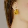 Ocean/Marine Animal Jewelry Set Real Gold Plated Stainless Steel Conch Necklace/Ear Studs/Rings For Women Accessories No Tarnish